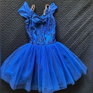 Weissman Blue and White Dancewear